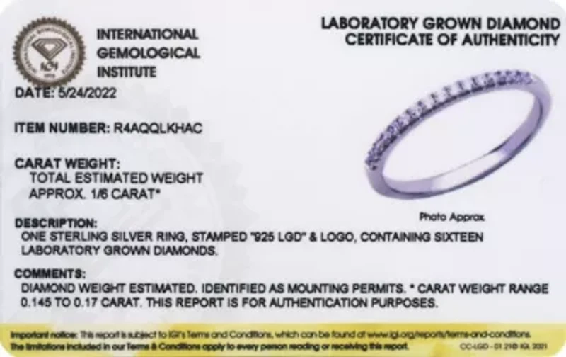1/6 CT TW Lab Grown Diamond Wedding Band Ring Rhodium Over Sterling Silver