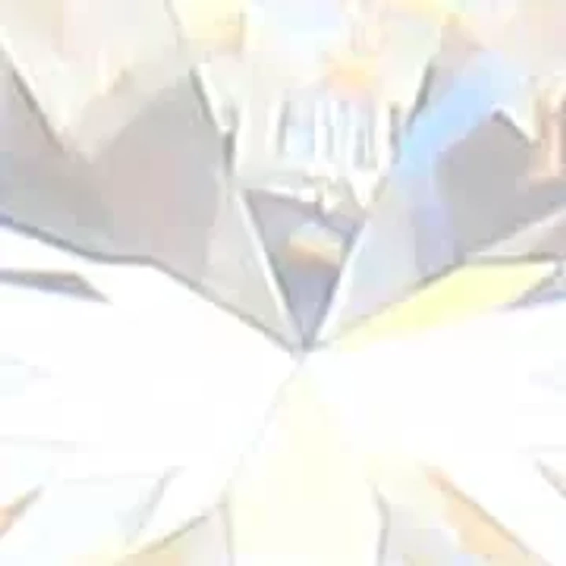 Lab Created 18K Yellow Gold Plated Sterling Silver Women's Moissanite Ribbed Statement Ring