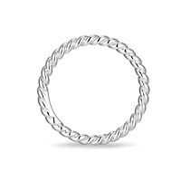 Lab Created 18K Yellow Gold and Rhodium Plated Sterling Silver Women's Moissanite Stackable Rings