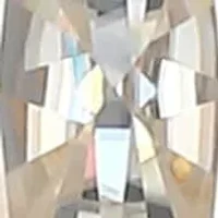 Lab Created 0.64 cttw Moissanite Emerald Cut Stud Earrings 18K Yellow Gold or Platinum Plated Sterling Silver