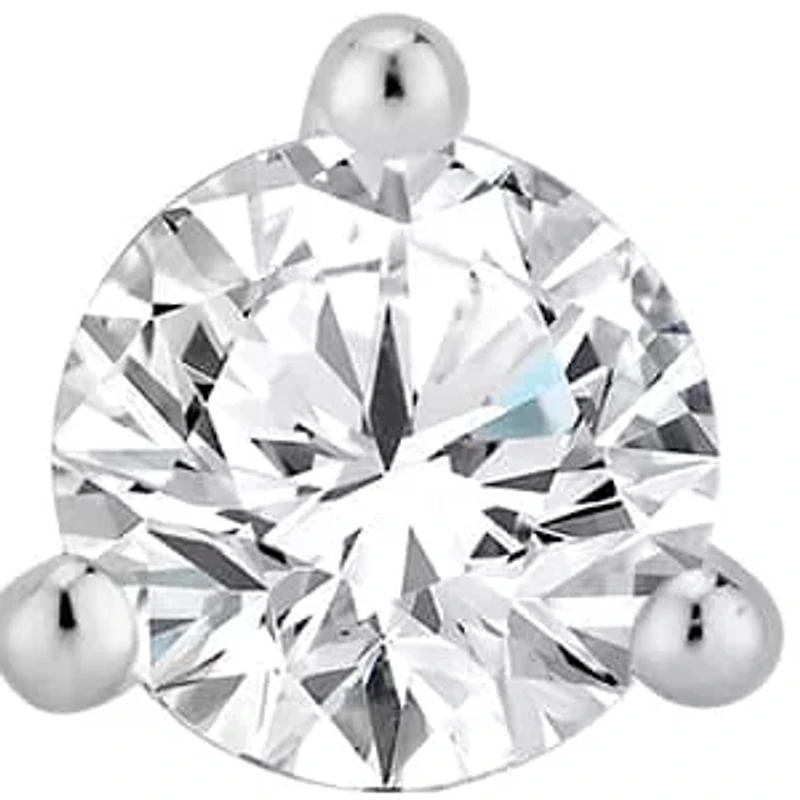 Lab Created 3/4 ct. t.w. Grown Diamond 3-Prong Martini Earrings 18K Gold