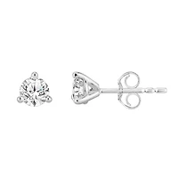 Lab Created 3/4 ct. t.w. Grown Diamond 3-Prong Martini Earrings 18K Gold