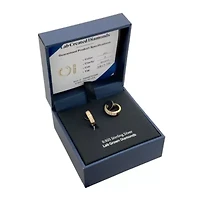 Lab Created 3/8 CT TW Lab Grown Diamond Hoops in 18k Gold Plated Sterling Silver