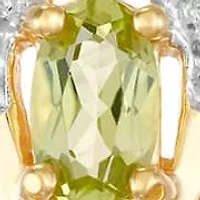 18k Gold Plated Sterling Silver Genuine Gemstone & Diamond Accent Cross Necklace