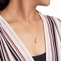 18K Gold Plated Sterling Silver Solitaire Moissanite Pendant Necklace