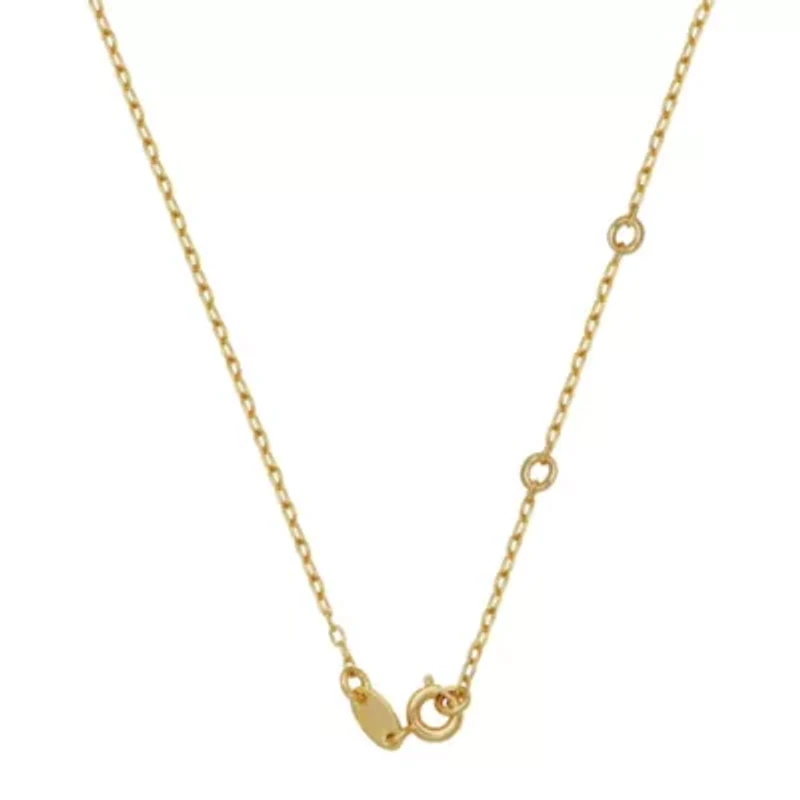 Gold Tone 0.01cttw Diamond Accent Heart Necklace