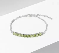 Genuine Peridot Bracelet in Sterling Silver