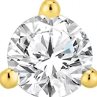 Lab Created 1/2 ct. t.w. Lab Grown Diamond 3-Prong Martini Earrings in 18K Gold