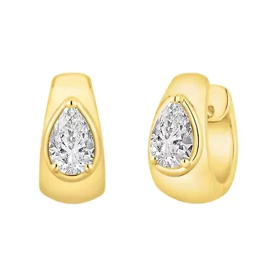 Lab Created 1 ct. t.w. Lab Grown Diamond Earrings in Silver