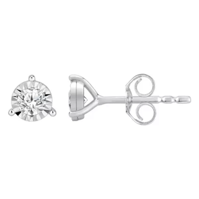 Lab Created 1/4 ct. t.w. Lab Grown Diamond Earrings in Silver