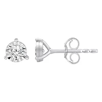 Lab Created 1/4 ct. t.w. Lab Grown Diamond Earrings in Silver