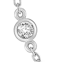 Lab Created 1/5 ct. t.w. Lab Grown Diamond Necklace in Silver