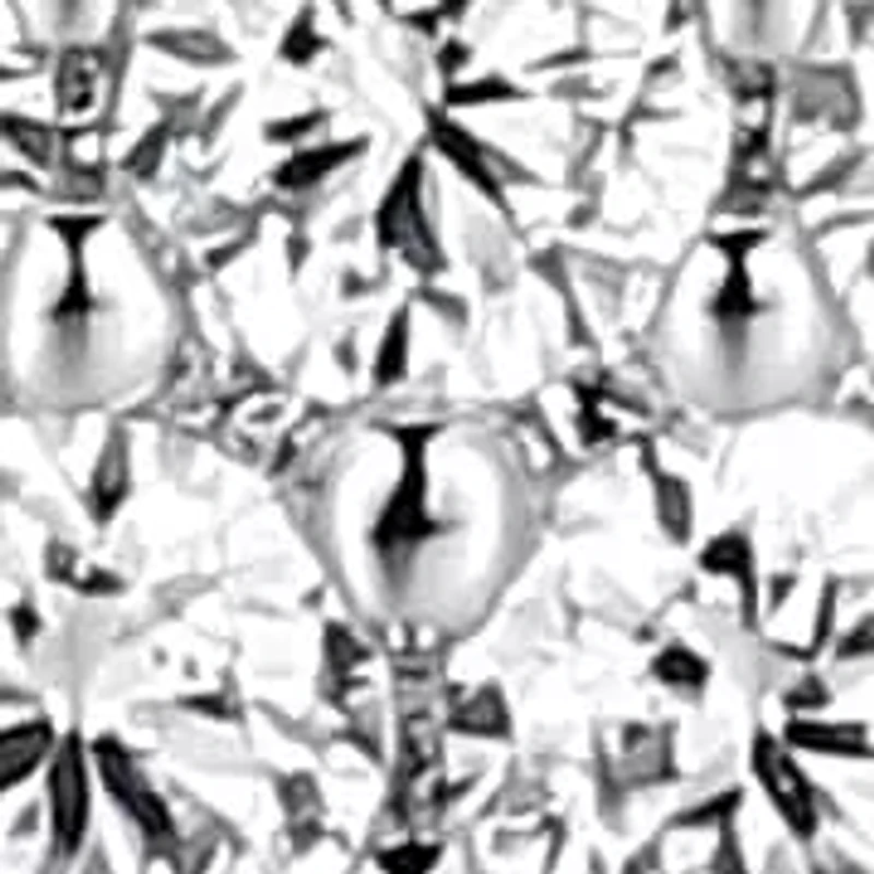 Lab Created Rhodium Plated Sterling Silver Women's Created Moissanite Pavé Oval Link Bracelet