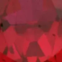 Created Ruby And White Sapphire Earring In Rhodium Plated Sterling Silver