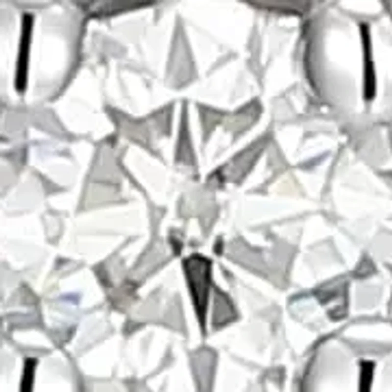 Lab Created Rhodium Plated Sterling Silver Women's Created Moissanite Statement Cross Pendant Necklace