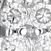 Lab Created Rhodium Plated Sterling Silver Women's Created Moissanite "M" Pendant Necklace