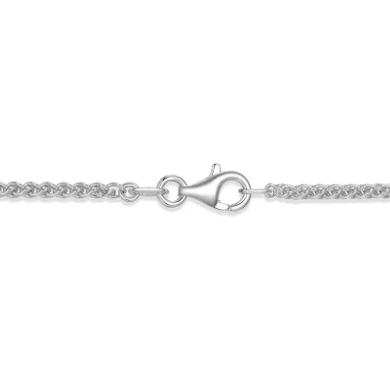 Men's Genuine Onyx and Black Spinel Cross Pendant Necklace in Rhodium Plated Sterling Silver