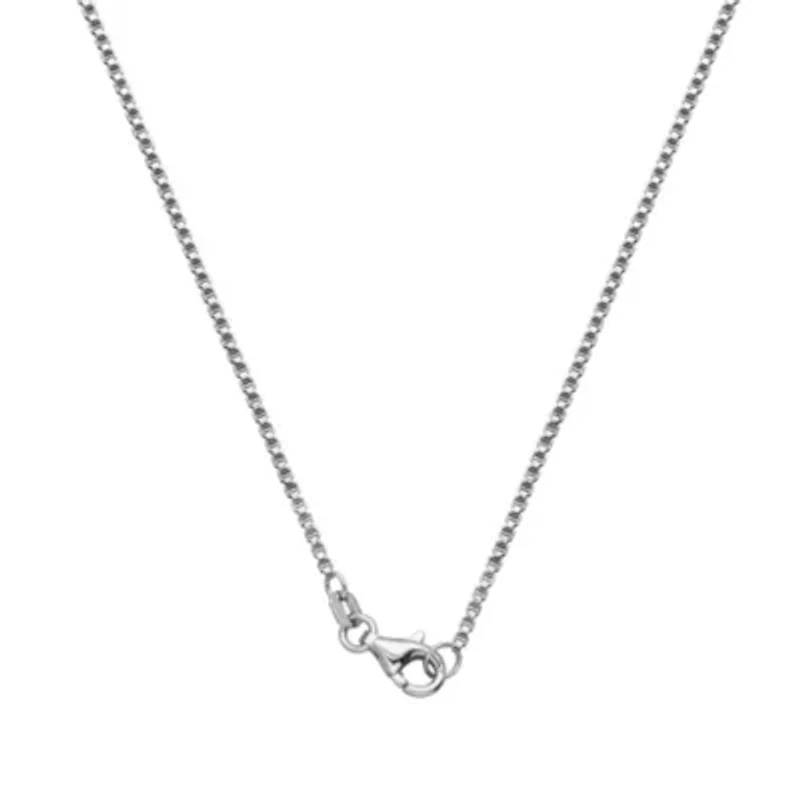 Men's Genuine Black Spinel Compass Pendant Necklace in 18K Gold and Rhodium Plated Sterling Silver