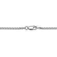 Two Tone Sterling Silver Men's Genuine Black Sapphire and Created White Sapphire Oval Snake Pendant Necklace
