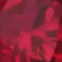 Created Ruby and White Sapphire Heart Necklace in Rhodium Plated Sterling Silver