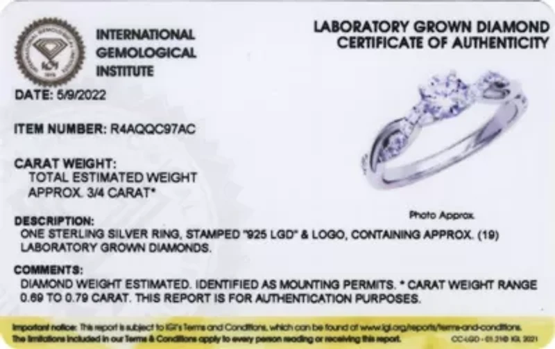 Lab Created 3/4 CT TW Lab Grown Diamond Twist Ring in Platinum Over Sterling Silver