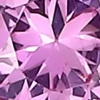 Lab Created 18K Yellow Gold Plated Sterling Silver Women’s Created Pink Sapphire Graduated Necklace