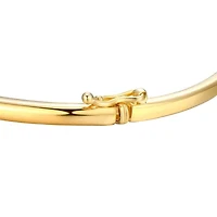 1/10 cttw Diamond Station Stackable Bangle Bracelet in 18k Yellow Gold and Rhodium Plated Sterling Silver