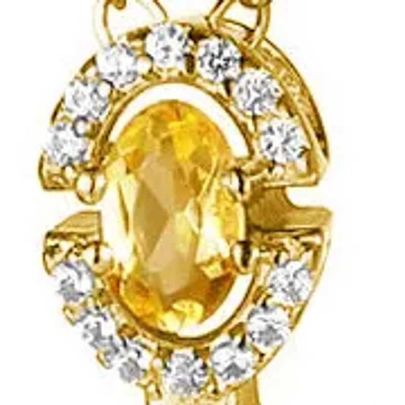 18k Gold Plated Sterling Silver Genuine Gemstone Cross Necklace