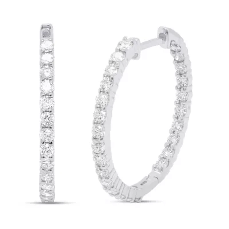 Lab Created 1.00CTTW Grown Diamond Earrings