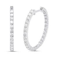Lab Created 1.00CTTW Grown Diamond Earrings