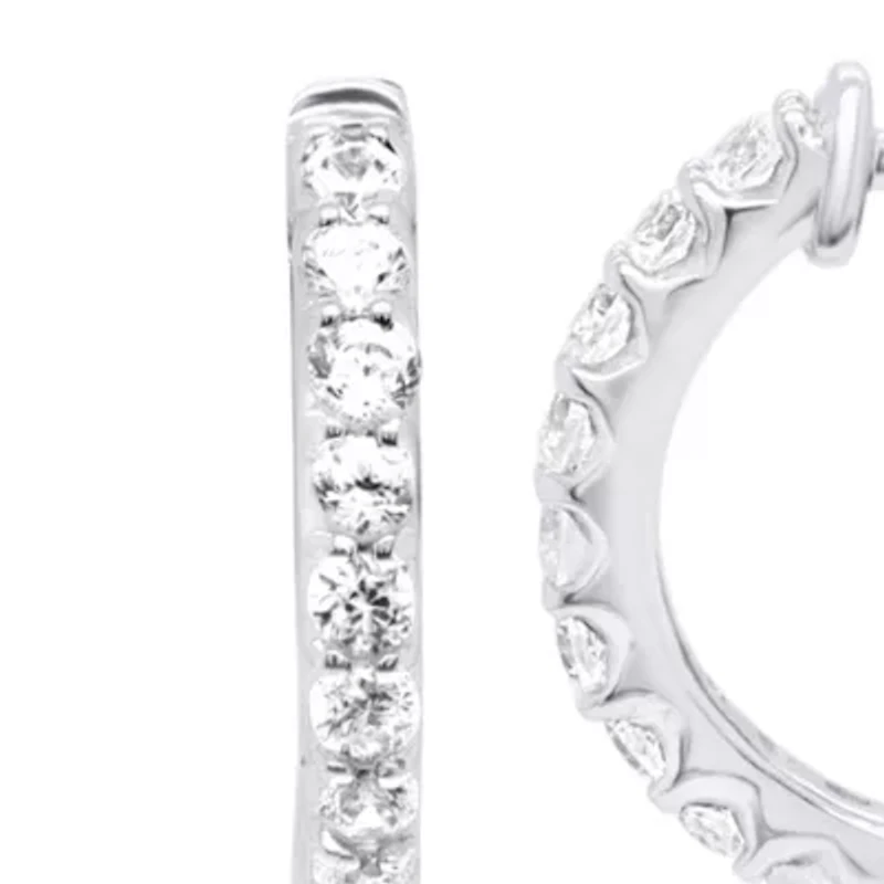 Lab Created 1/2CTTW Lab Grown Diamond Drop Earrings