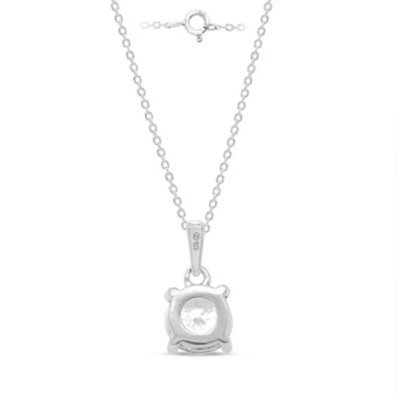 Lab Created 1CTTW Grown Diamond Solitiare Pendant With Chain
