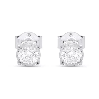 Lab Created 1CTTW Grown Diamond Stud Earrings