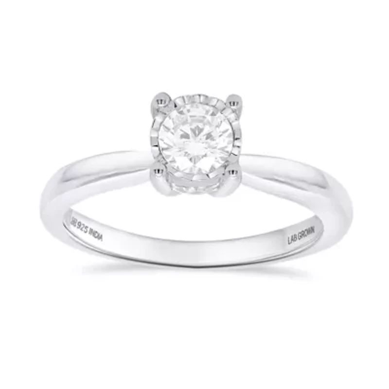 Lab Created 1/2CTTW Grown Diamond Solitaire Ring