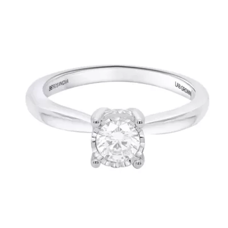 Lab Created 1/2CTTW Grown Diamond Solitaire Ring