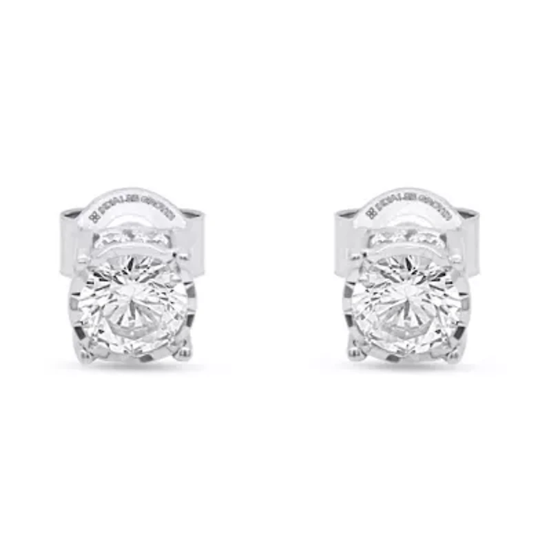 Lab Created 1/2CTTW Grown Diamond Stud Earrings.