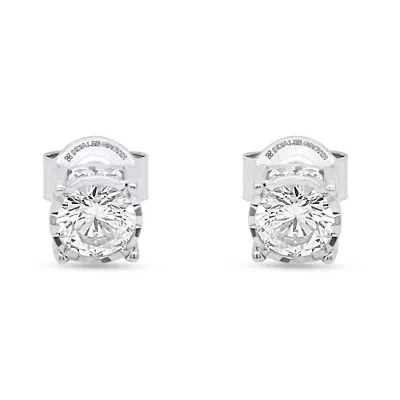 Lab Created 1/2CTTW Grown Diamond Stud Earrings.