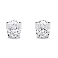 Lab Created 1/2CTTW Grown Diamond Stud Earrings.