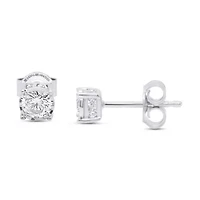 Lab Created 1/2CTTW Grown Diamond Stud Earrings.