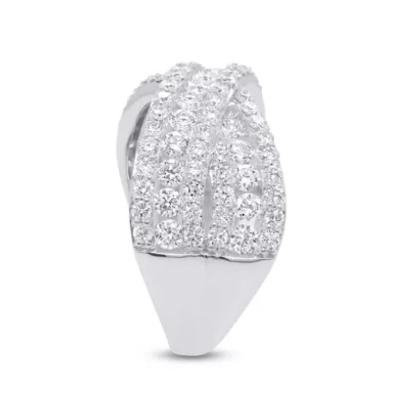 Lab Created 2CTTW Grown Diamond Criss Cross Ring