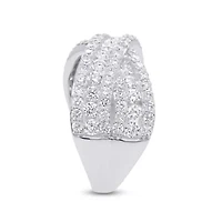 Lab Created 2CTTW Grown Diamond Criss Cross Ring