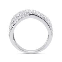 Lab Created 2CTTW Grown Diamond Criss Cross Ring