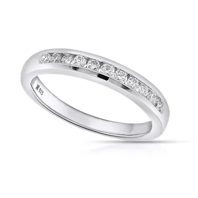 Lab Created 1/2CTTW Grown Diamond Channel Set Band