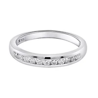 Lab Created 1/2CTTW Grown Diamond Channel Set Band