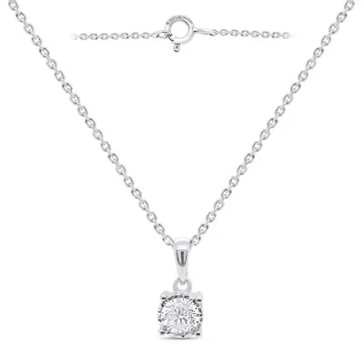 Lab Created 1/2CTTW Grown Diamond Solitiare Pendant