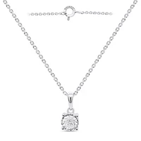 Lab Created 1/2CTTW Grown Diamond Solitiare Pendant