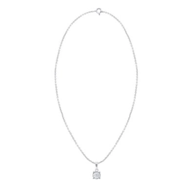 Lab Created 1/2CTTW Grown Diamond Solitiare Pendant