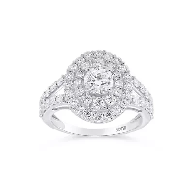 LAB Created 2 CTW GROWN DIAMOND RING  STERLING SILVER
