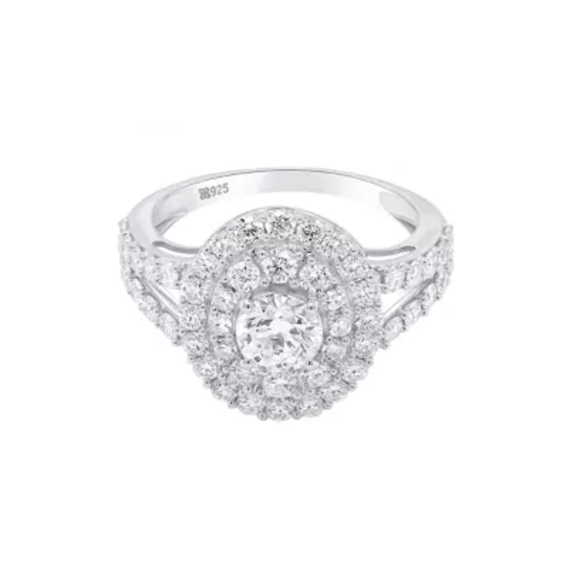 LAB Created 2 CTW GROWN DIAMOND RING  STERLING SILVER