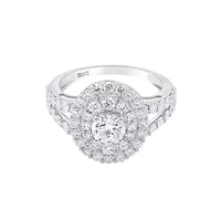 LAB Created 2 CTW GROWN DIAMOND RING  STERLING SILVER